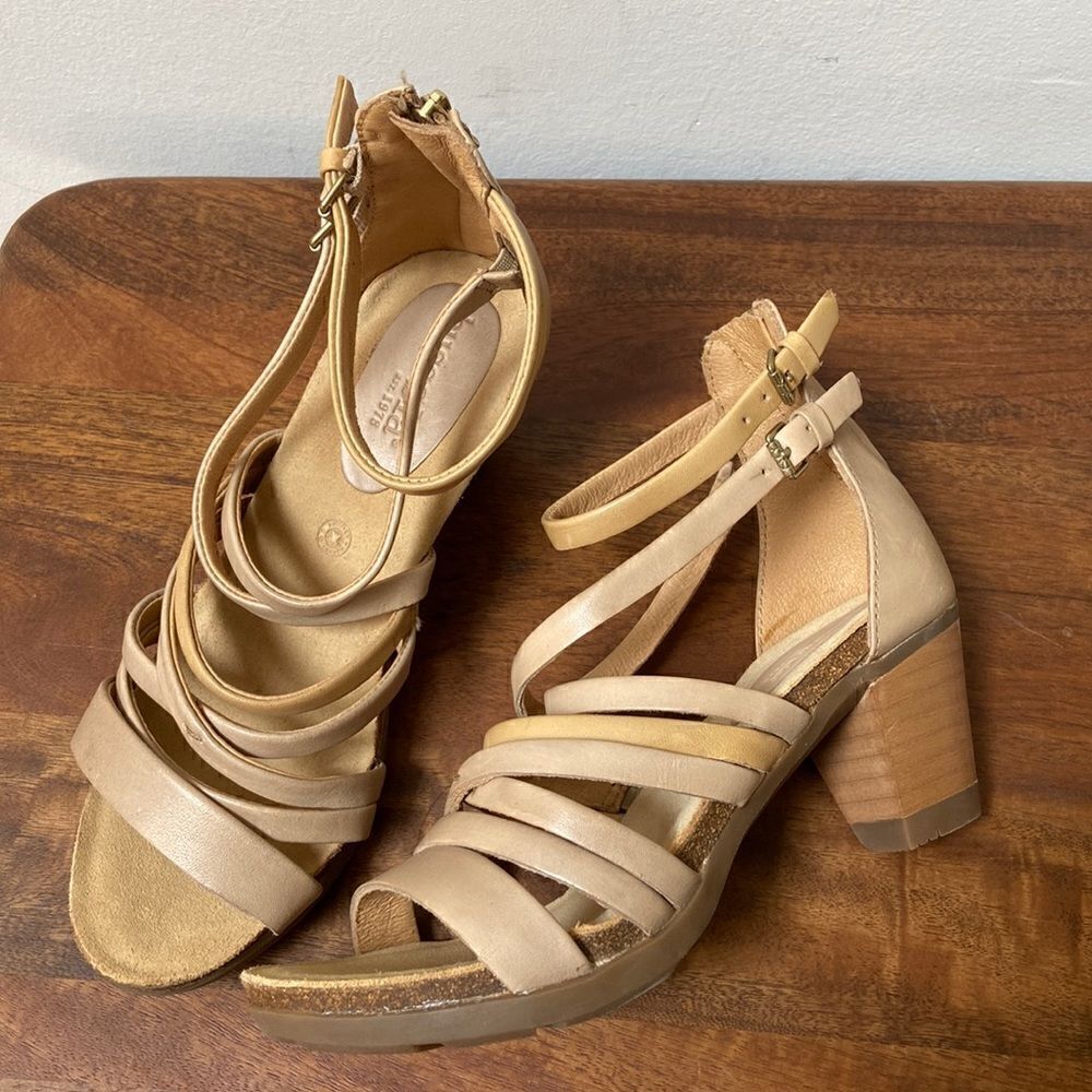 bussola La Jolla Strappy Sandal Heels Leather Size 38EU